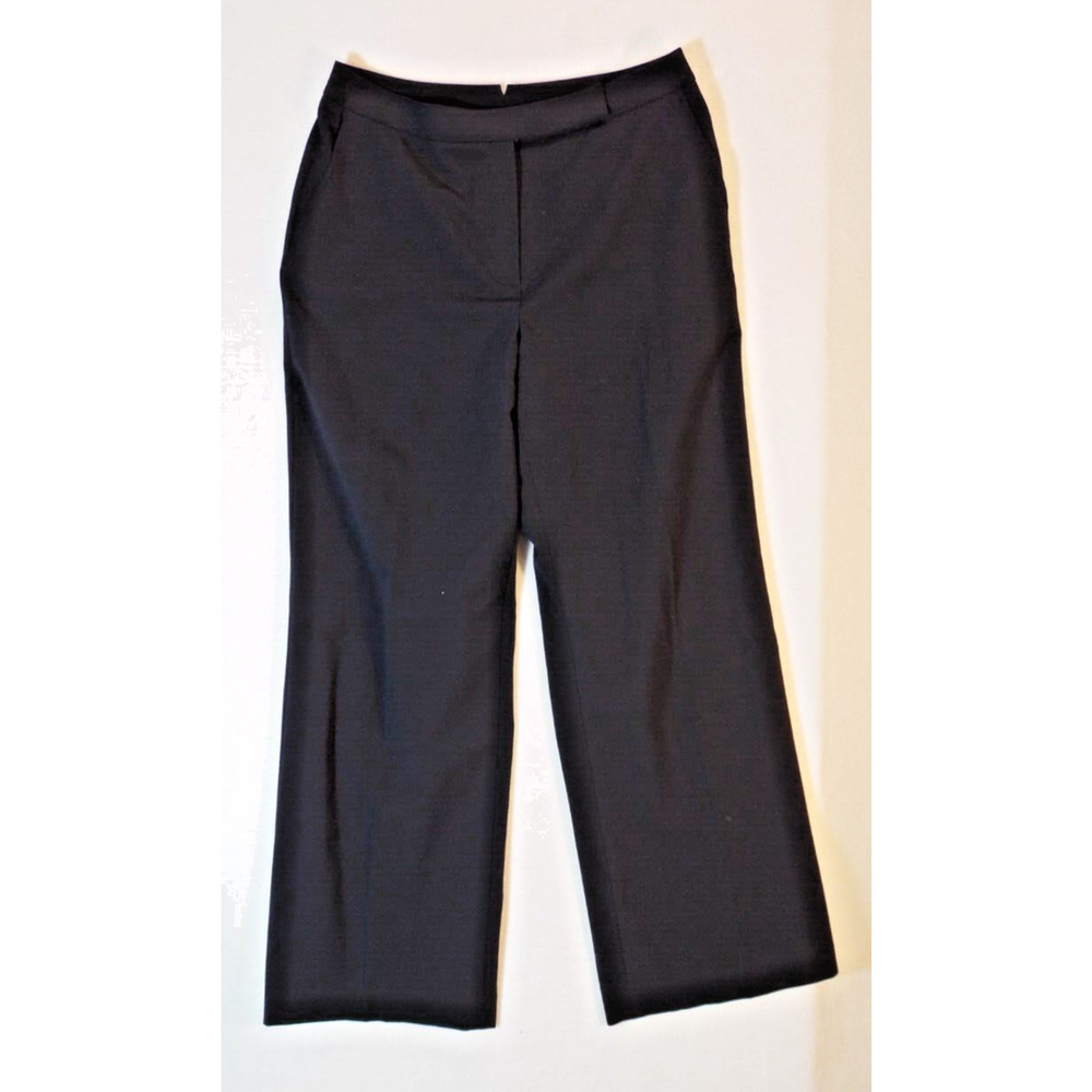 Ann Taylor Dress Pants Womens 12 Black lined EUC‎